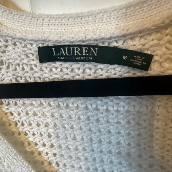 Lauren by Ralph Lauren - White Knit Sweater - Size M - Picture 3 of 3